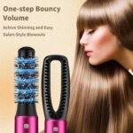 5 In 1 Hair Dryer Brush Kit, Blow Dryer Brush For Drying, Straightening, Volumizing, Curling And Styling Hair - 1000W - Gold - Image 6