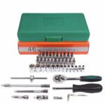 Car Repair Tool 46pcs Inch Socket Set Car Repair Tool Ratchet Torque Wrench Combo Tools Kit Auto Repairing Tool Set - Image 4