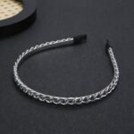 Thick Chain Hair-hoop Women's Metal Hair Band Handmade Winding Headdress Exquisite Hair Accessories Wholesale - Image 9