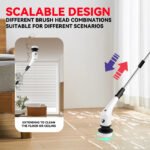 Electric Cleaning Brush Household Multi-functional 7-in-1 Toilet Bathroom Cleaning Brush - Image 7