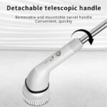 7 In 1 Wireless Electric Cleaning Brush Multifunctional Adjustable Handled Cleaning Brush For Kitchen Bathroom Fish Tank - Image 2