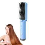 Hair Straightener Brush Fast Heated Straightener Brush Hair Brush Electric Hot Air Comb Hair Straightener Comb EU - Image 2