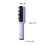 Hair Straightener Brush Fast Heated Straightener Brush Hair Brush Electric Hot Air Comb Hair Straightener Comb EU - Image 4