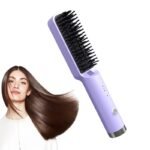 Hair Straightener Brush Fast Heated Straightener Brush Hair Brush Electric Hot Air Comb Hair Straightener Comb EU - Image 8
