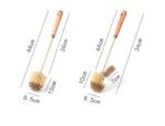 Wooden Household Handle Toilet Brush Cleaning Tools Bathroom Cleaning Brush Kitchen Floor Cleaner Brushes - Image 8