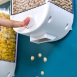 Kitchen Food Storage Easy Press Container Cereal Dispenser Wall Mounted Food Storage Box - Image 3