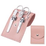 Stainless Steel Nail Clipper Household Ear Spoon Pedicure Cutter Scissors Cuticle Tool Travel Case Kit - Image 4
