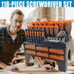 118-Piece Magnetic Screwdriver Set Professional Repair Tool Kit Ideal For Home Improvement And Automotive Maintenance - Image 7