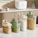 ShowyLive Airtight Pet Food Storage Container, Durable & Versatile, Dog And Cat Food Containers Transparent With Measuring Scale 2.8L - Image 2