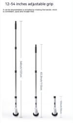 7-in-1 Wireless Cleaning Brush Long Handle Retractable Bathroom Toilet Floor Electric Brush - Image 6