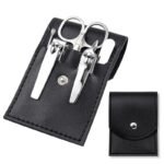 Stainless Steel Nail Clipper Household Ear Spoon Pedicure Cutter Scissors Cuticle Tool Travel Case Kit - Image 3