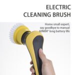 Cleaning Brush Bathroom Floor Electric Cleaning Brush  Wireless Adjustable Brush - Image 3